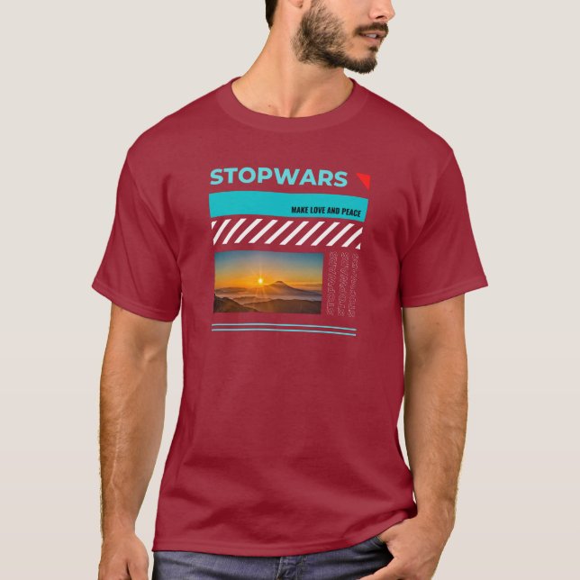 Camiseta de Zazzle Stopwar (Anverso)