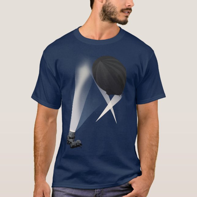 Camiseta de Zepplin de los reflectores (Anverso)