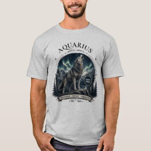 Camiseta de Zodiaco de Lobo Acuario