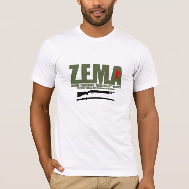 Camiseta de Zombie.Emergency.Management.Agency (Anverso)
