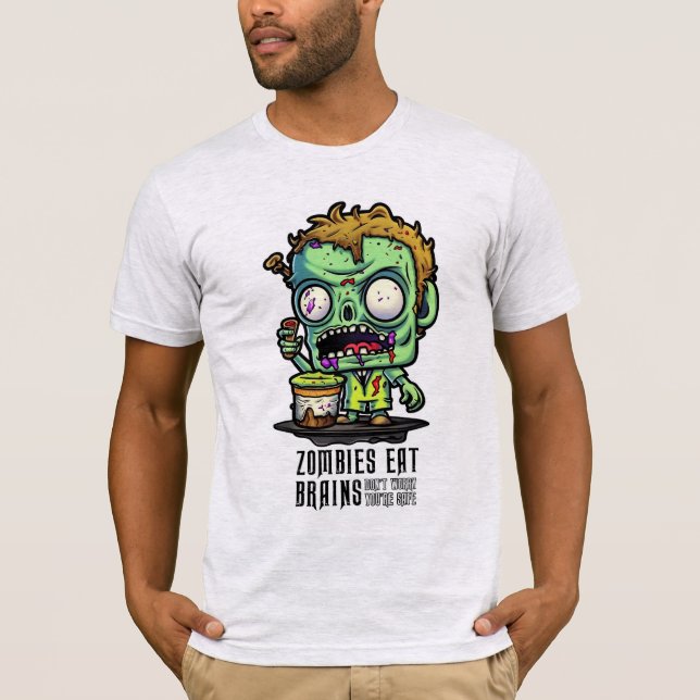 Camiseta de Zombies Eat Brains (Anverso)