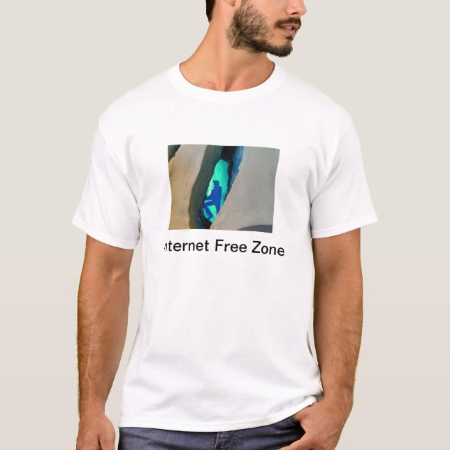 Camiseta de zona libre de Internet (Anverso)