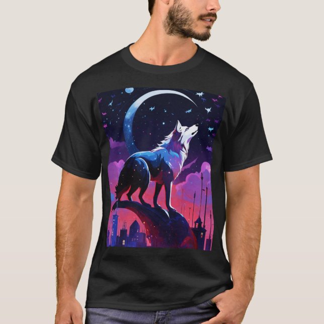 Camiseta de zorro de estrella ligera lunar (Anverso)