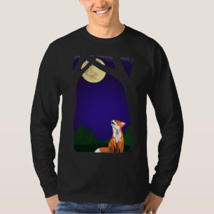 Camiseta de zorro de luna llena