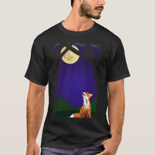 Camiseta de zorro de luna llena