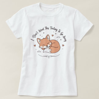 Camiseta de zorro dormido | Este regalo de zorro a
