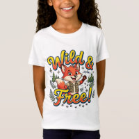 Camiseta De Zorro Lindo Salvaje Y Libre | Naturale