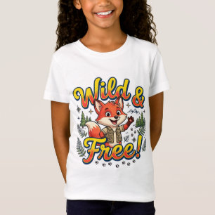 Camiseta De Zorro Lindo Salvaje Y Libre   Naturale