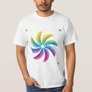 Camiseta de zumbido de flor redonda