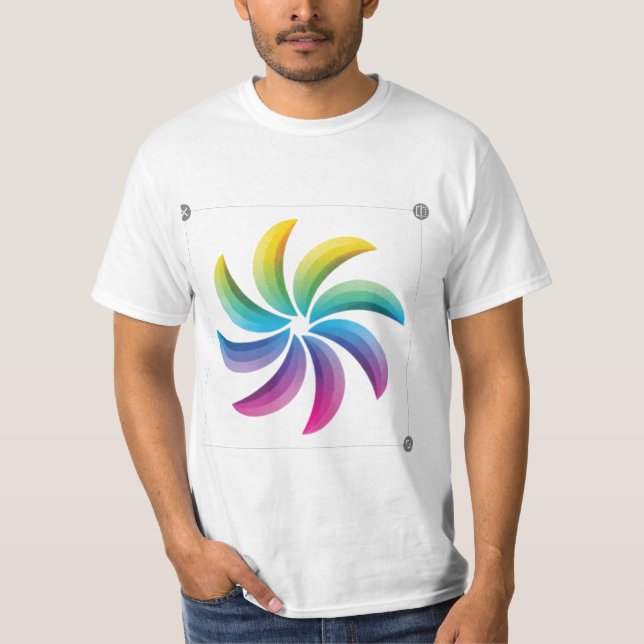 Camiseta de zumbido de flor redonda (Anverso)