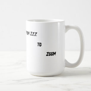 Camiseta "De Zzz a Zoom" - Cara de Taza de Café 