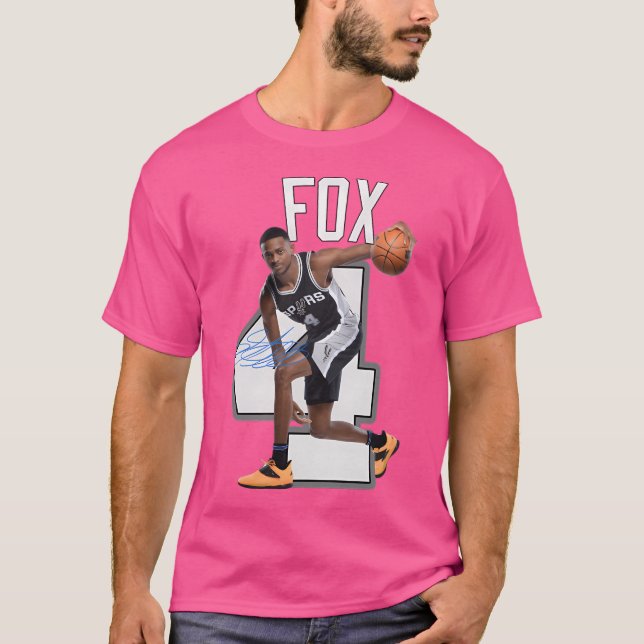 Camiseta De'Aaron Fox 4 San Antonio (Anverso)