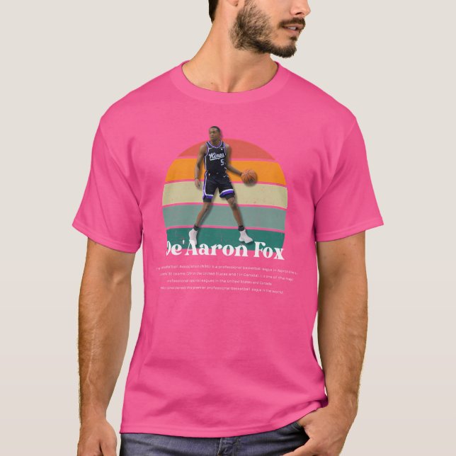 Camiseta De'Aaron Fox Vintage V1 (Anverso)