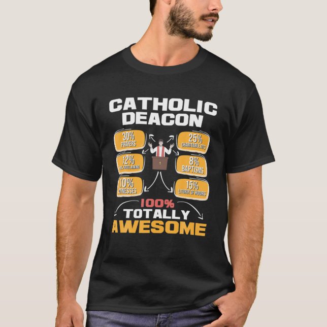 Camiseta Deacon católico - Iglesia cristiana Minis cristian (Anverso)