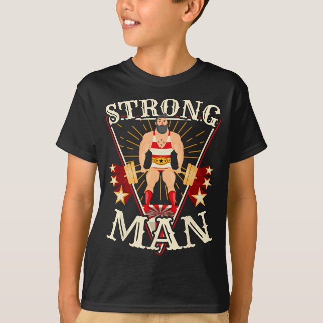 Camiseta Deadlif - Vintage Circus Strongman Costume (Anverso)