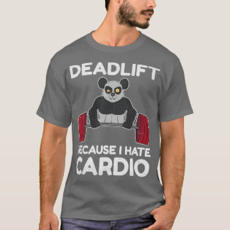 Camiseta Deadlift Panda Gift for Bodybuilding Distressed