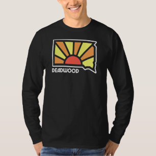 Camiseta Deadwood Retro South Dakota Sunset Adventure