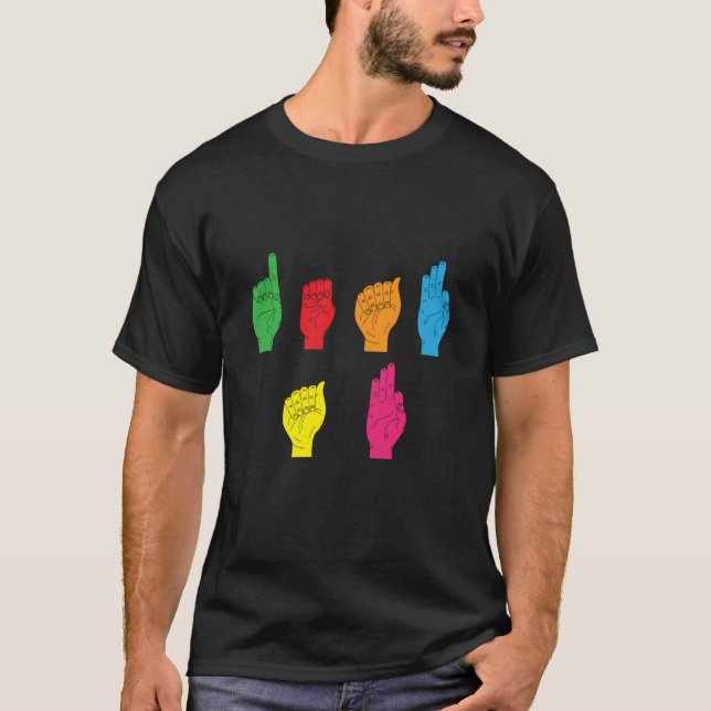 Camiseta Deaf Pride ASL Hand Gesture Hearing Aid Hand Sign  (Anverso)