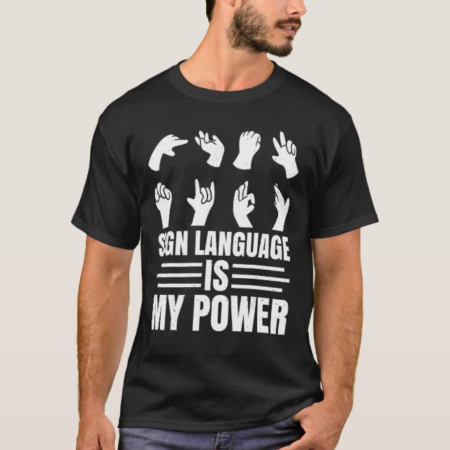 Camiseta Deaf Pride ASL Sign Language Deaf You Wouldn t Und (Anverso)