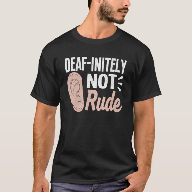 Camiseta Deaf Pride ASL Sign Language I Used Hearing Aid Fo (Anverso)