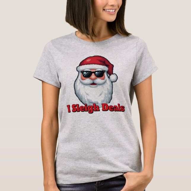 Camiseta Deal Slaying Santa Claus Funny Holiday Shopping  (Anverso)