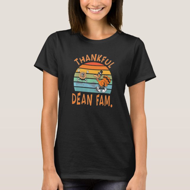 Camiseta Dean Family  Thanksgiving Reunion Party (Anverso)