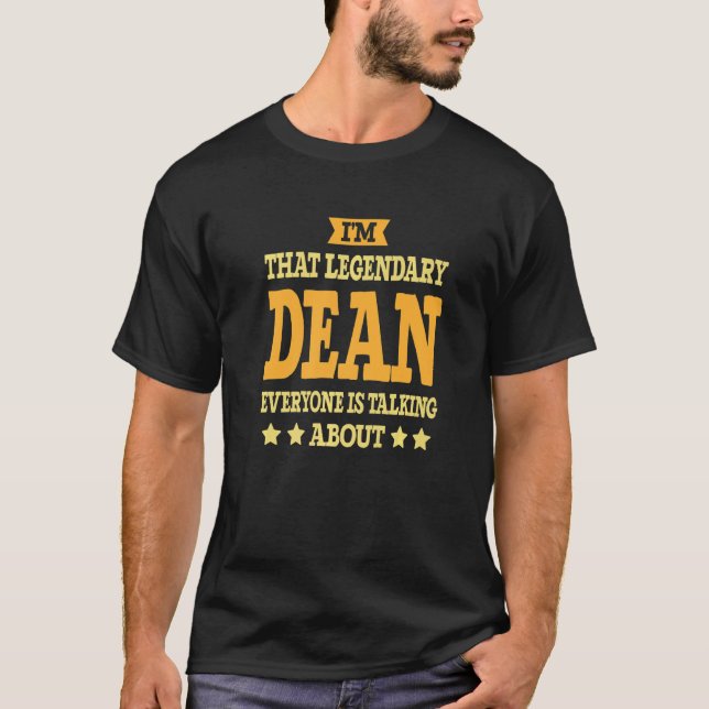 Camiseta Dean Job Title Employee Profession Dean (Anverso)