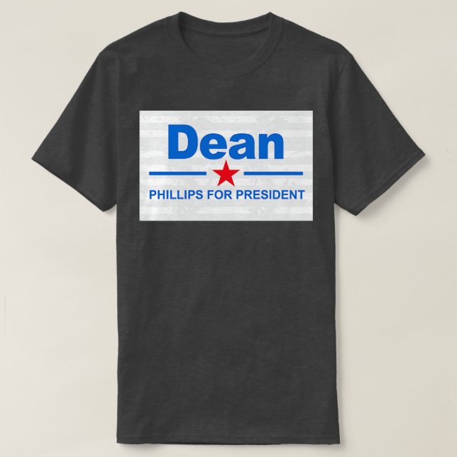 Camiseta Dean Phillips para presidente (Diseño del anverso)