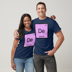 Camiseta Deanna Nombre Elemento Químico Tabla Periódica