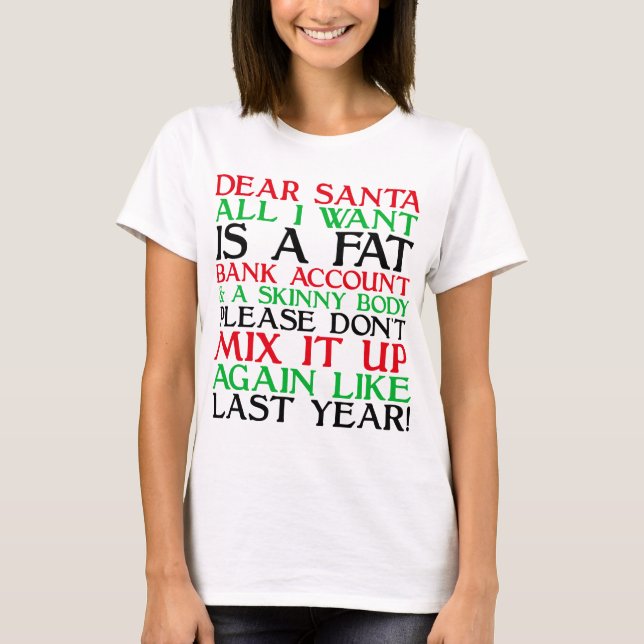 Camiseta Dear Santa (Anverso)