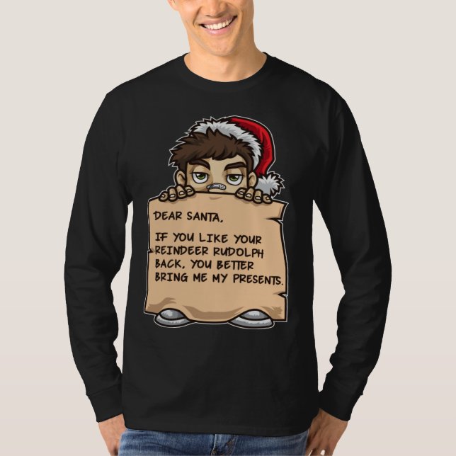 Camiseta Dear Santa  Christmas Elf Xmas Holiday Humor (Anverso)