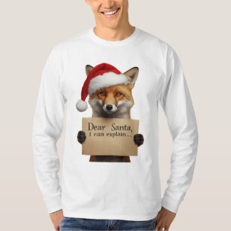 Camiseta . Dear Santa Dog T-Shirt