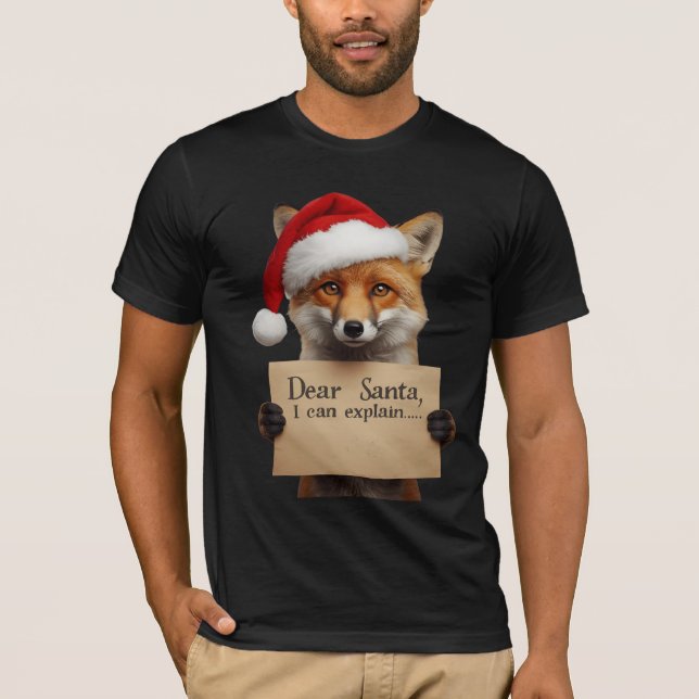 Camiseta . Dear Santa Dog T-Shirt (Anverso)