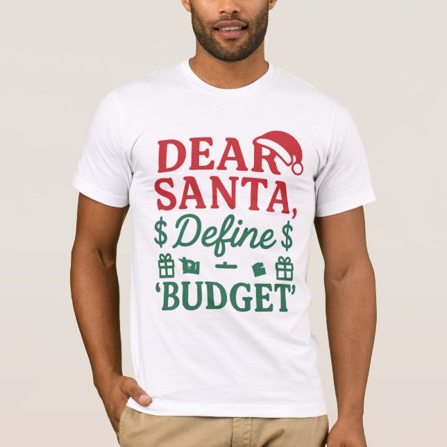 Camiseta Dear Santa I Can Explain Again Vector Design (Anverso)