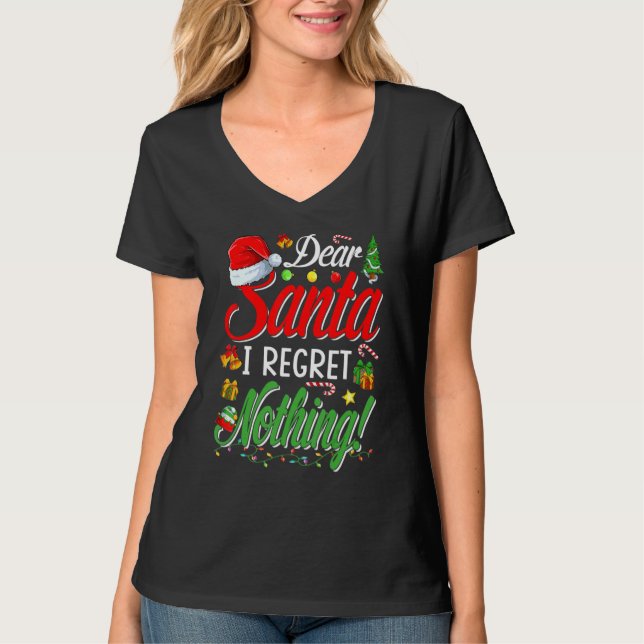 Camiseta Dear Santa   Matching Family Christmas Pajamas (Anverso)