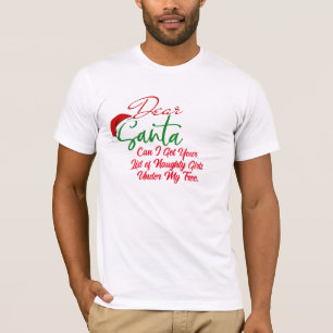 Camiseta Dear Santa Naughty List Camiseta de Nav