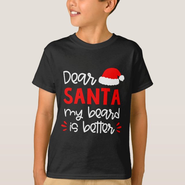 Camiseta Dear Santa Shirt Funny Matching Family Christmas P (Anverso)