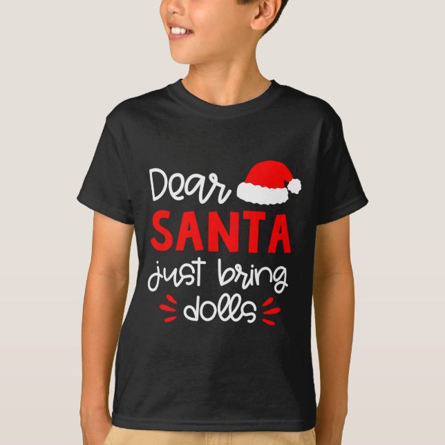Camiseta Dear Santa Shirt Funny Matching Family Christmas P (Anverso)