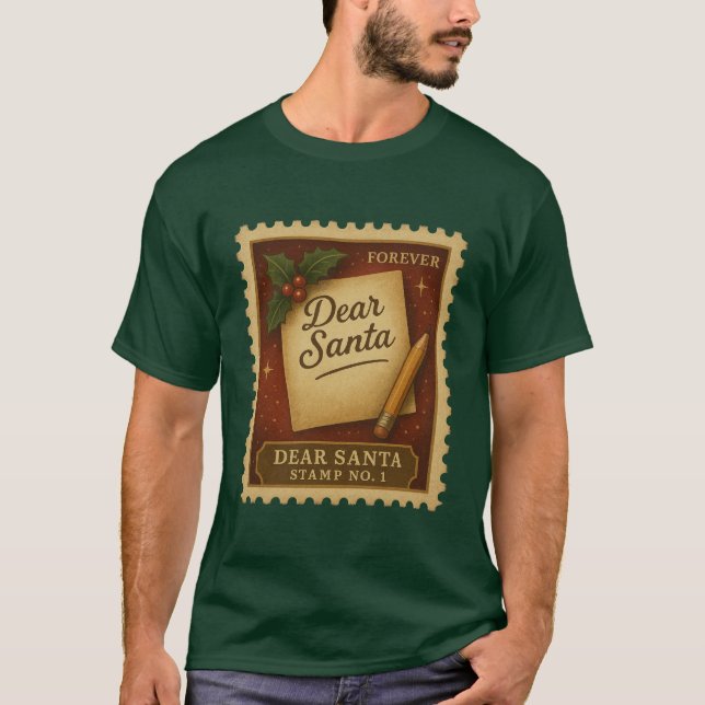 Camiseta Dear Santa – Stamp No. 1 (Anverso)
