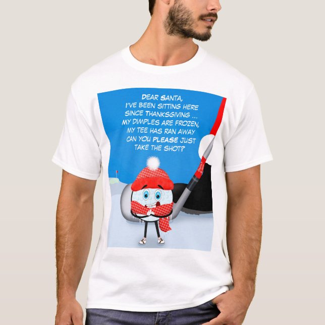 Camiseta Dear Santa Take the Shot Golf Shirt  (Anverso)