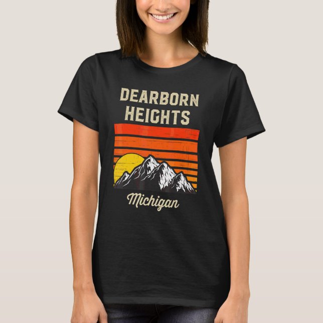 Camiseta Dearborn Heights Michigan Hometown City State Usa (Anverso)