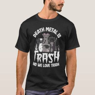 Camiseta Death Metal es basura y amamos la basura Gang Opos