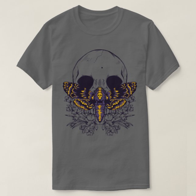 Camiseta Death Moth Skull1 (Diseño del anverso)