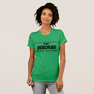 Camiseta Deb del equipo femenino, Personalizable de nombre
