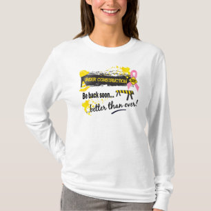Camiseta Debajo de cáncer de pecho de la construcción