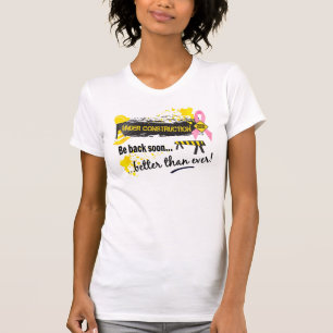 Camiseta Debajo de cáncer de pecho de la construcción