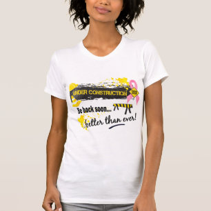 Camiseta Debajo de cáncer de pecho de la construcción