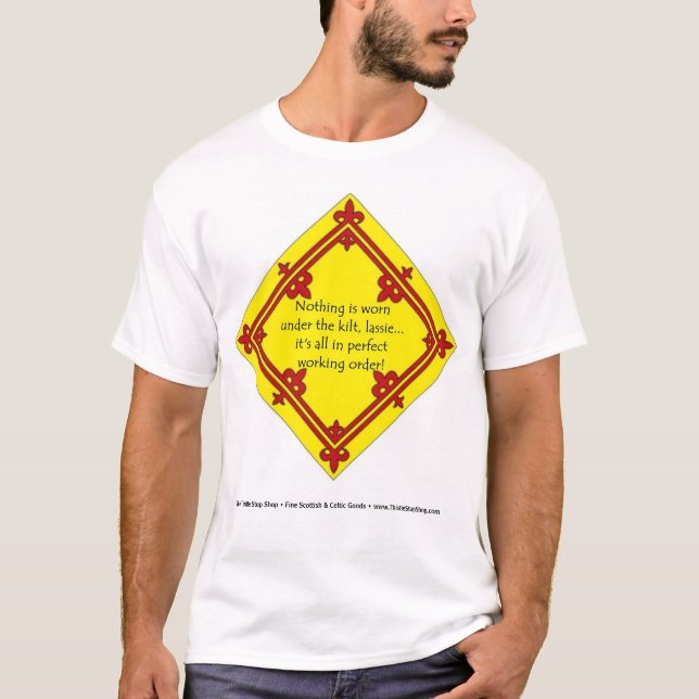 Camiseta Debajo de la falda escocesa (Anverso)