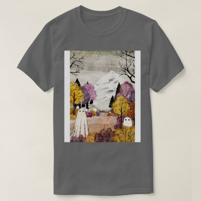 Camiseta debajo de la montaña (Diseño del anverso)