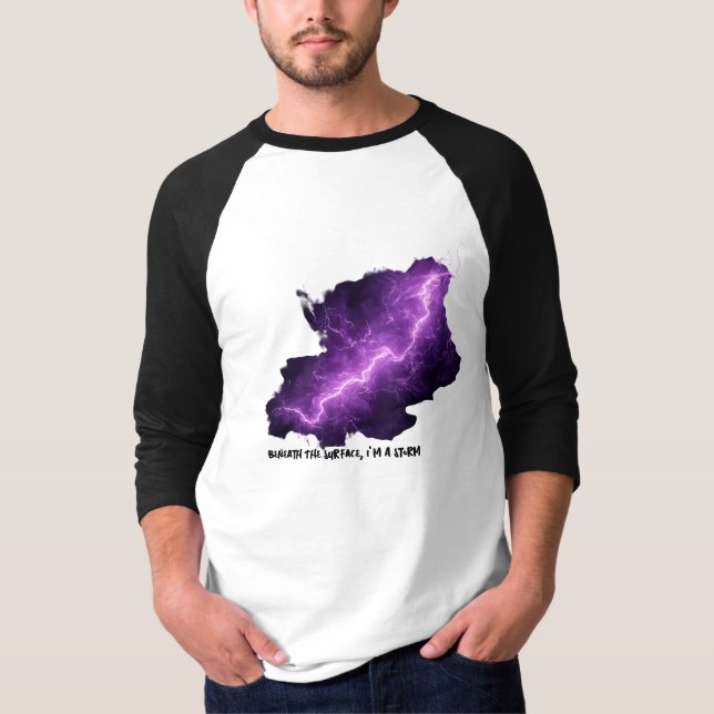 Camiseta Debajo De La Superficie - Tormenta Dentro (Anverso)